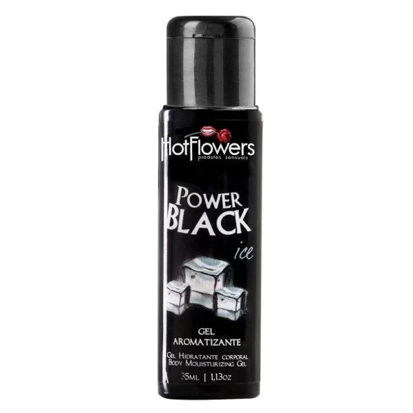 GEL COMESTÍVEL POWER BLACK ICE 35ML SEXSHOP HOT FLOWERS