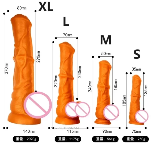 Vibrador Gigante Macio de Silicone X Cavalo - Image 4