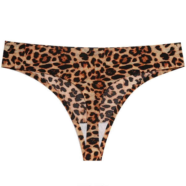 Calcinha feminina sexy leopardo sem costura - Image 15