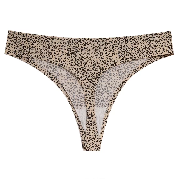 Calcinha feminina sexy leopardo sem costura - Image 17