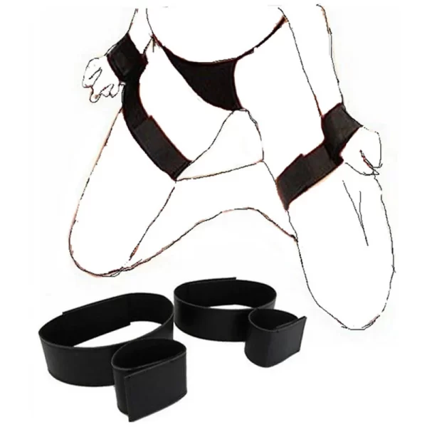 BDSM Adult Games Slave Bondage Nylon Handcuff Sex Toys For Woman Couples Fetish Cuffs Ankle Restraint Set Open Legs Sex Products - Image 11