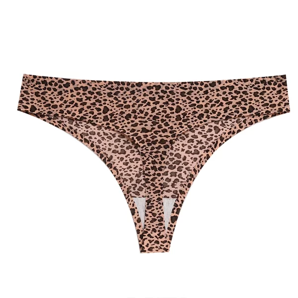 Calcinha feminina sexy leopardo sem costura - Image 19