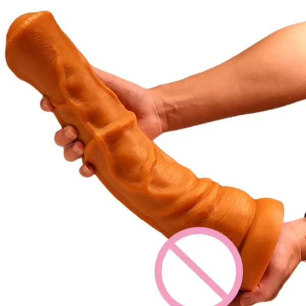 Vibrador Gigante Macio de Silicone X Cavalo