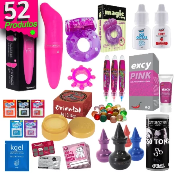 Kit Erótico Sexy Shop 52 Produtos Revenda